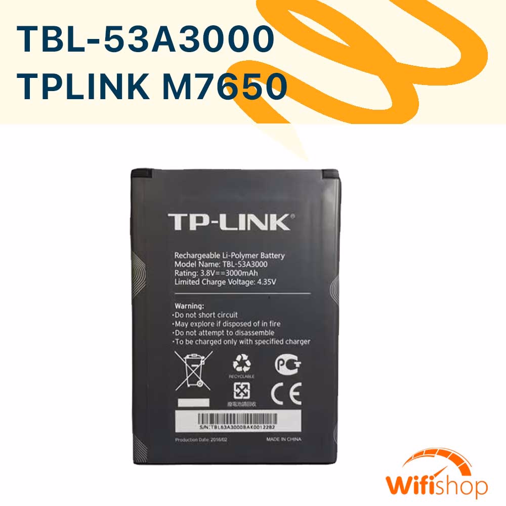 Pin thay thế cho bộ phát wifi 4G TP-Link M7450 và TP-Link M7650